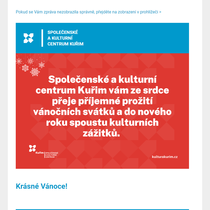 [Newsletter] Krásné Vánoce!