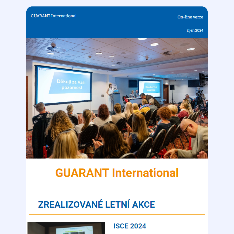 Novinky ze světa GUARANT International