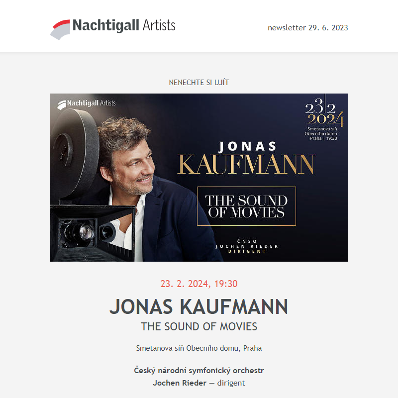 Nachtigall Artists newsletter - 19. 9. 2023