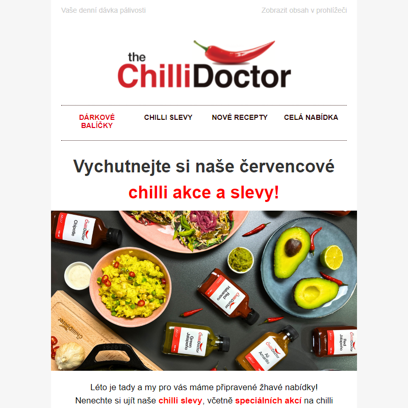 Pikantní léto: Objevte naše červencové chilli akce a slevy