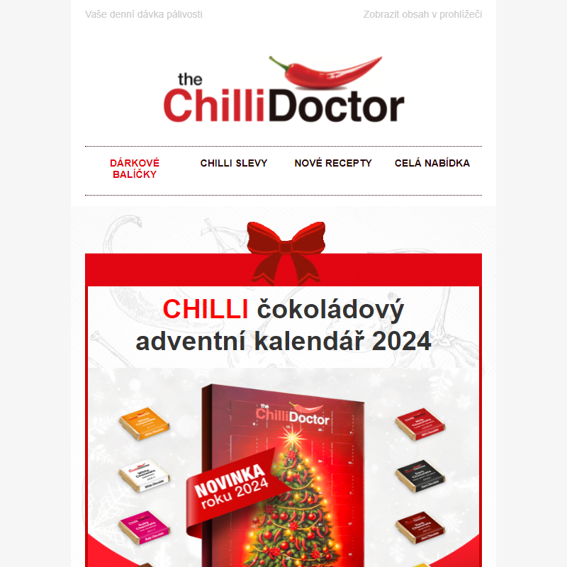 Adventní chilli kalendář 2024 - ideální čas objednat