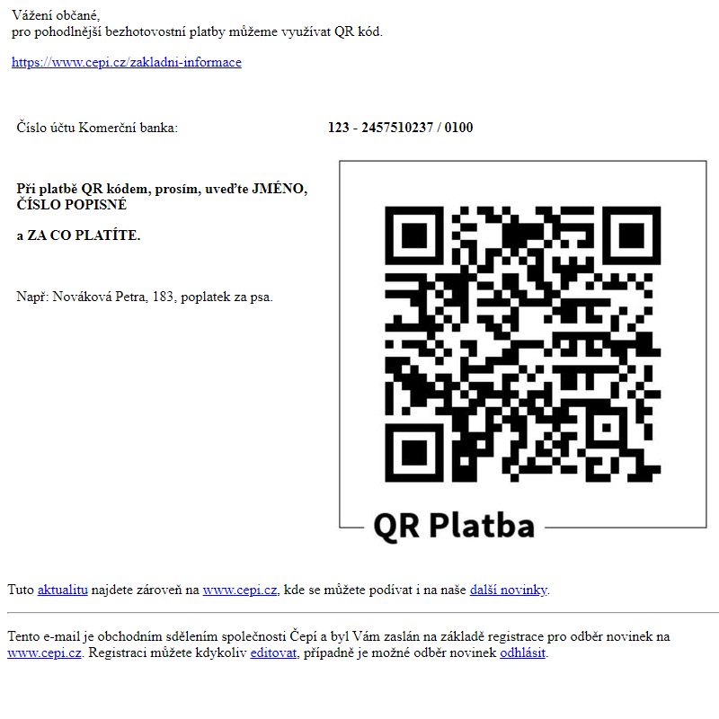 QR PLATBY