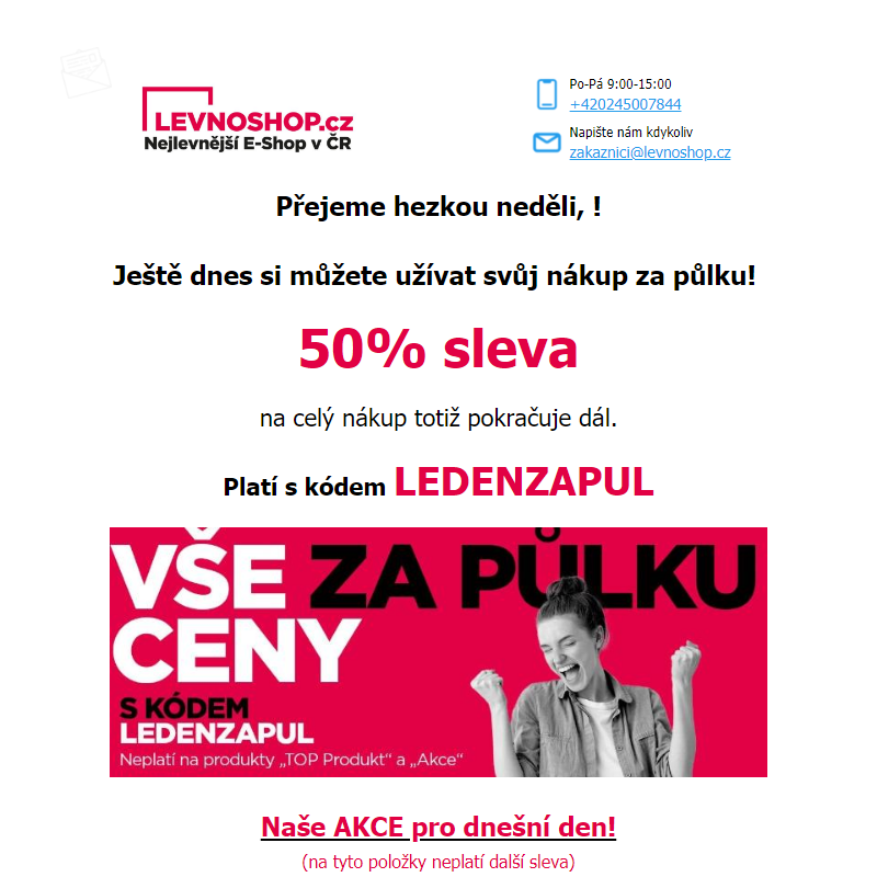 iPad Air 2 za 2 999 Kč! To musíte mít! Navíc stále platí 50% sleva na celý nákup s kódem LEDENZAPUL!