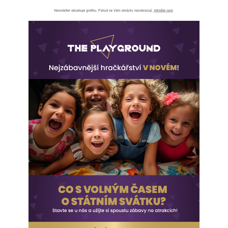 Oslavte státní svátek v The Playground s celou rodinou!