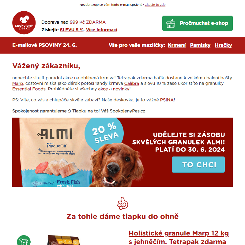 __ Až 30% SLEVY a novinky ulovíte v dnešním newsletteru