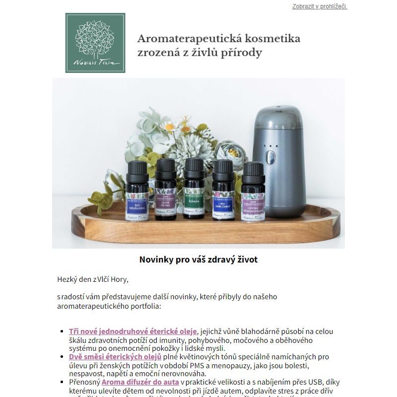 Novinky ze světa aromaterapie 