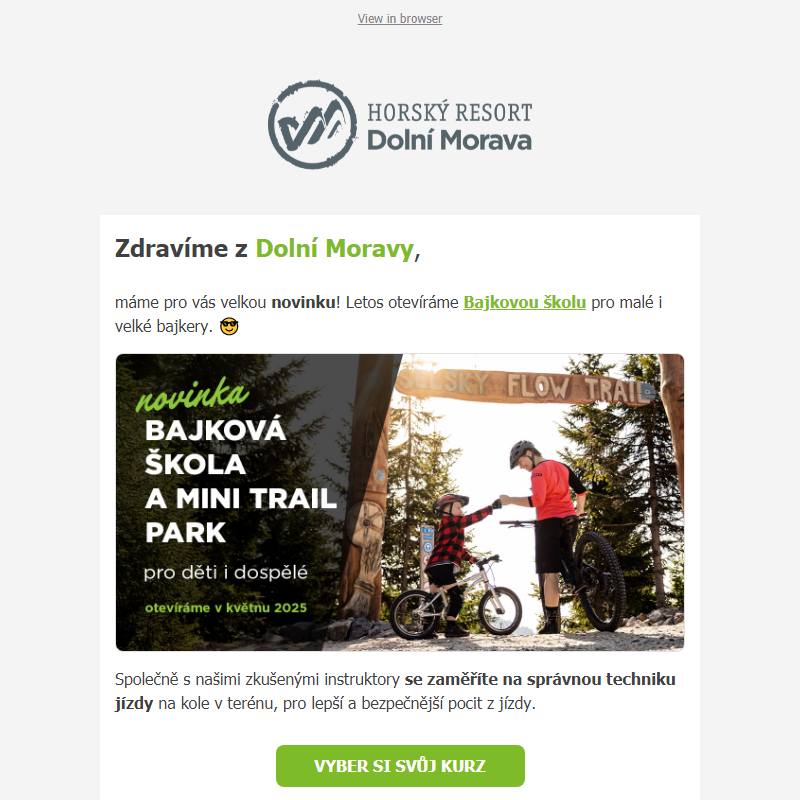 Novinka letní sezóny - Bajková škola