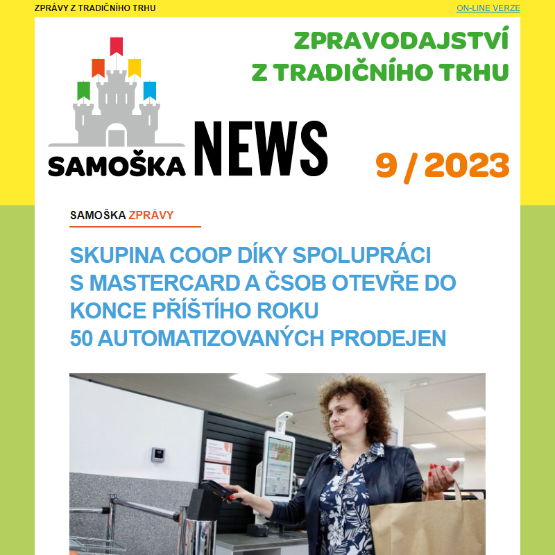 9/2023: Coop díky spolupráci s Mastercard a ČSOB chystá další automatizované prodejny... a další zprávy