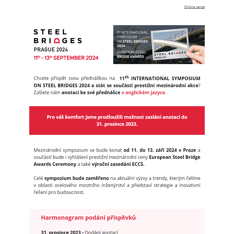 Steel Bridges 2024: Dejte o sobě vědět