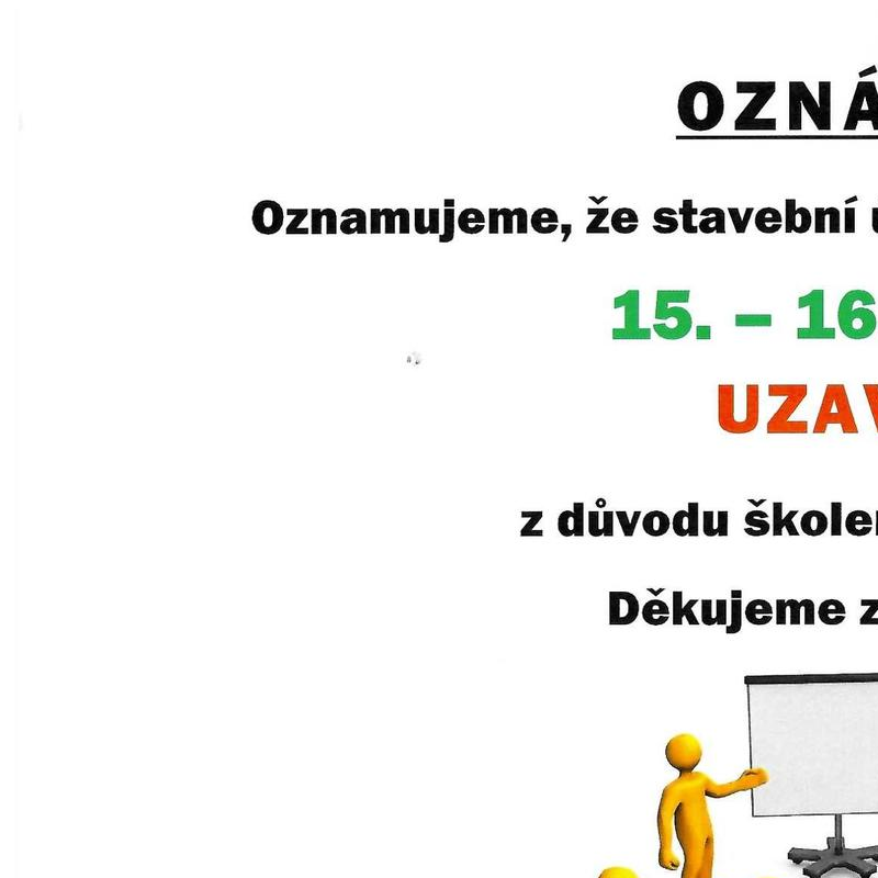 Dne 15. -16. 10. 2024 Stavební úřad Hnojník UZAVŘEN