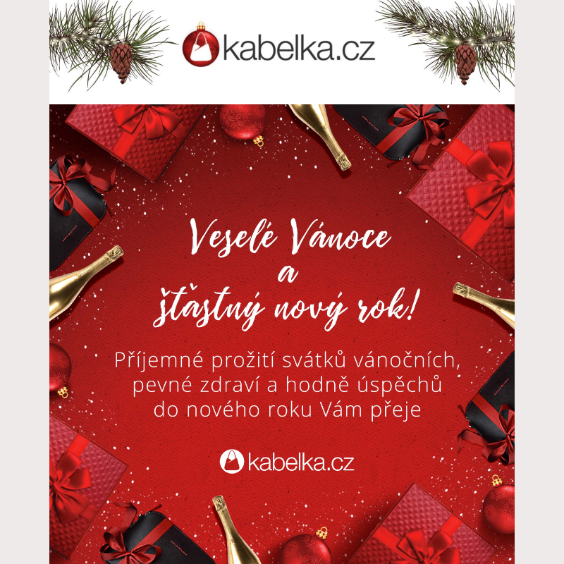 Kabelka.cz Vám přeje veselé Vánoce a šťastný nový rok.
