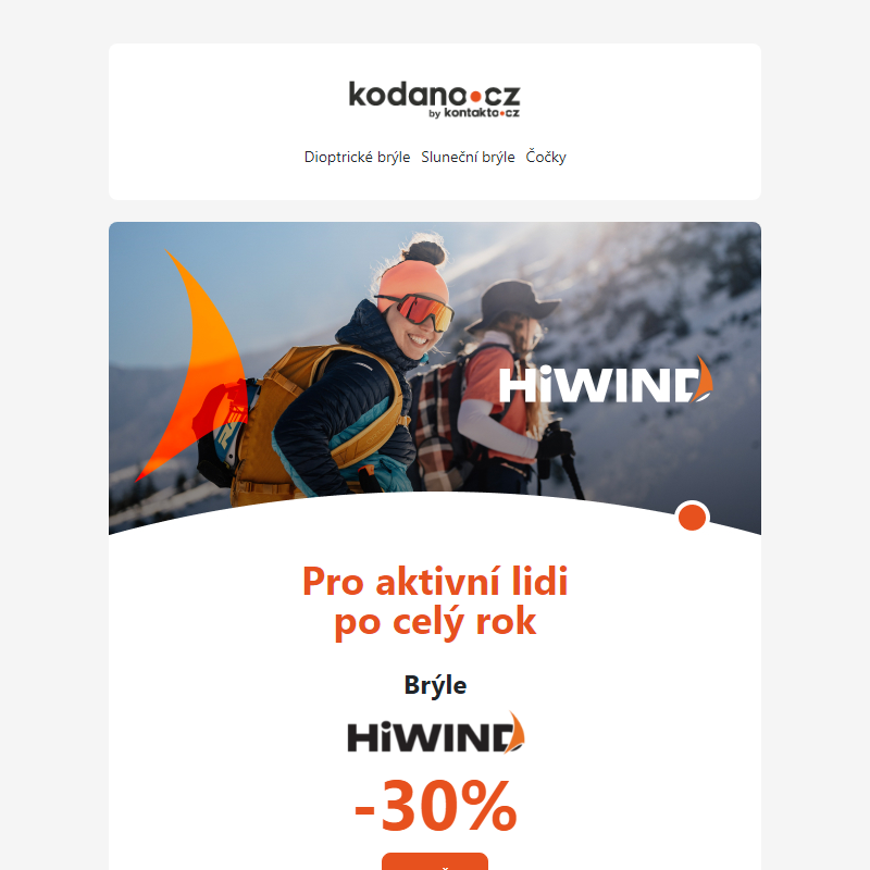 __ Pro aktivní lidi po celý rok __ Brýle HiWIND -30%