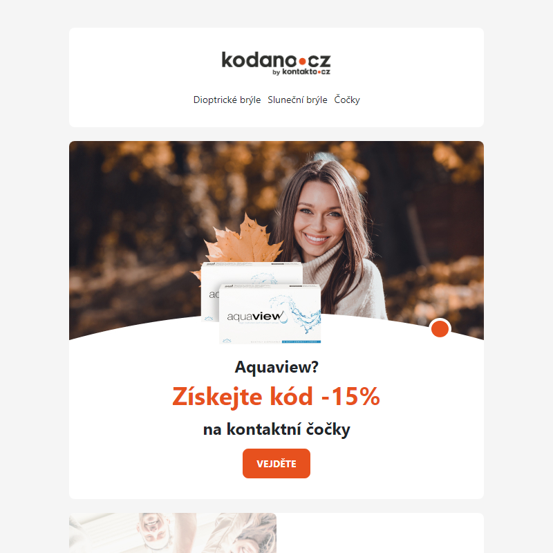 Získejte kód -15% na kontaktní čočky!