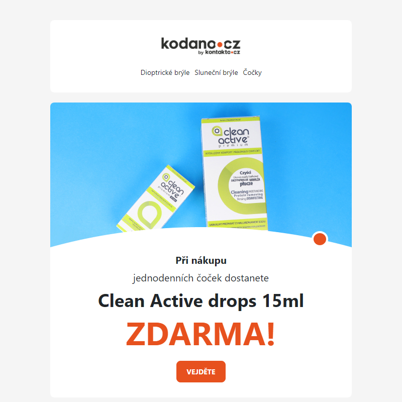 Produkty Clean Active ZDARMA k objednávkám!