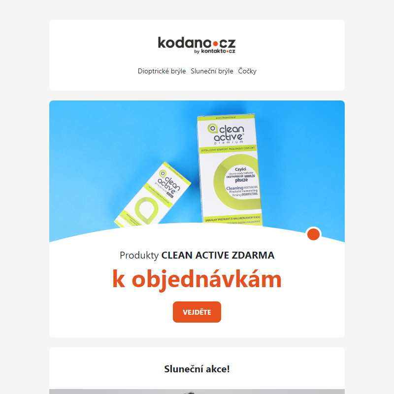 Clean Active Zdarma k Objednávkám!