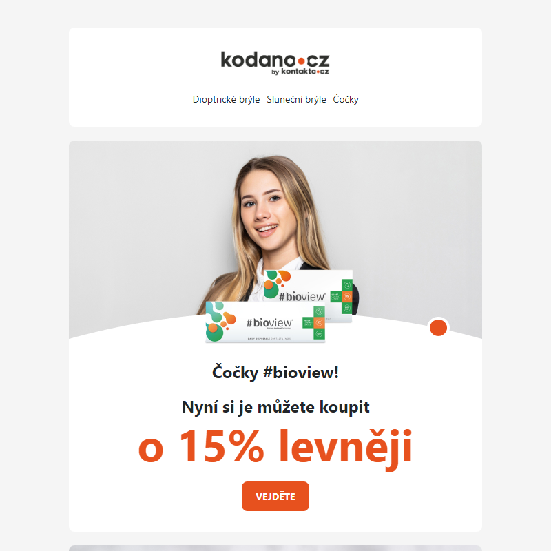 Čočky #bioview! Nyní si je můžete koupit o 15% levněji!