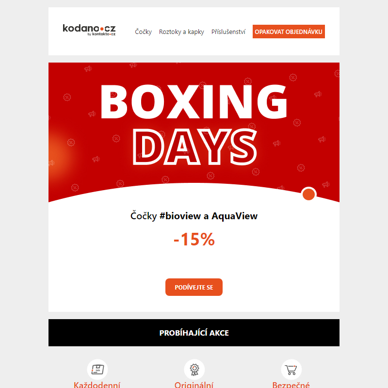 Boxing Days: Čočky #bioview a AquaView -15% _