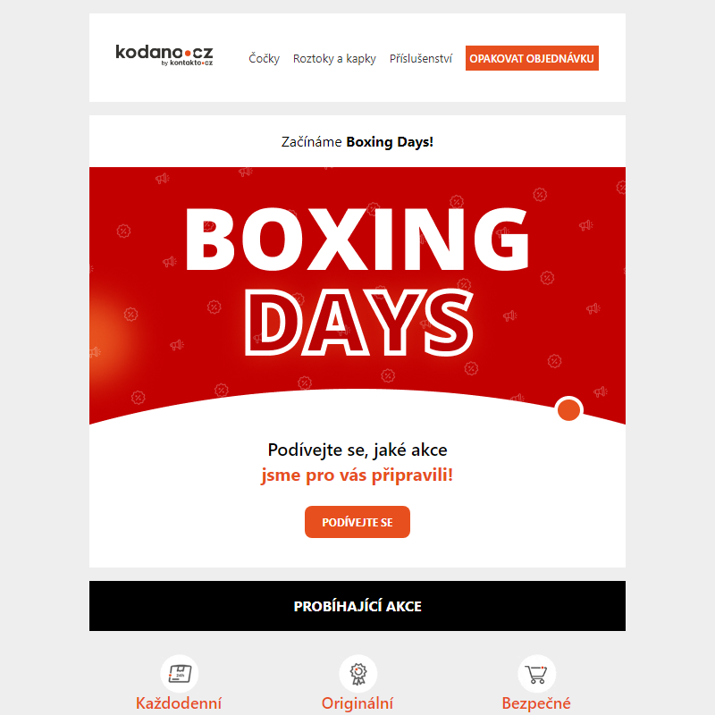 Boxing Days! Využij slev v KODANO _