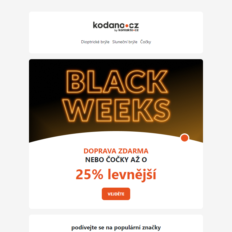 Doprava zdarma _ nebo čočky až o 25% levnější _