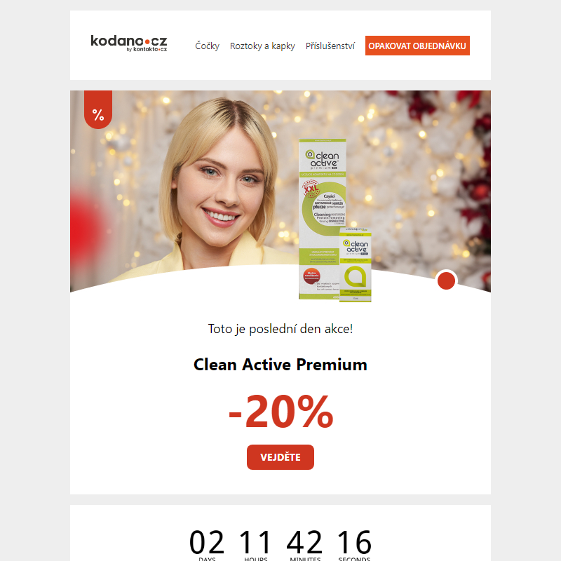 Toto je poslední den akce _ Clean Active Premium -20%