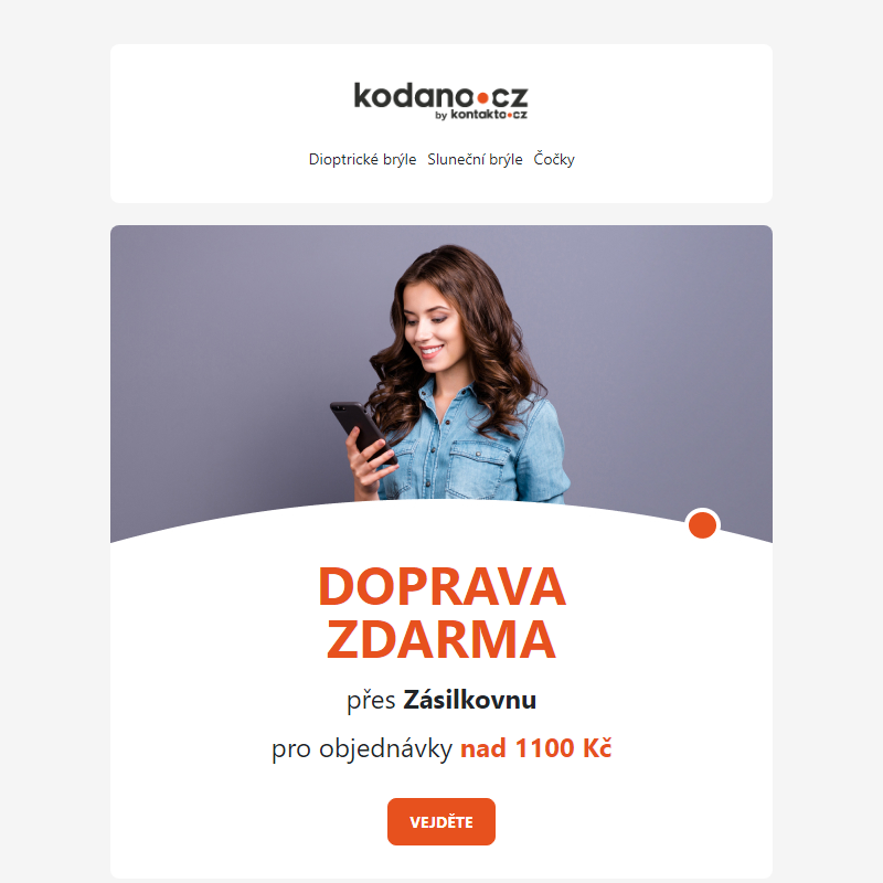 Získejte kód na dopravu zdarma!