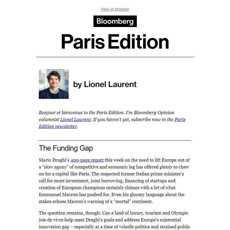 Paris Edtion: Innovation gap