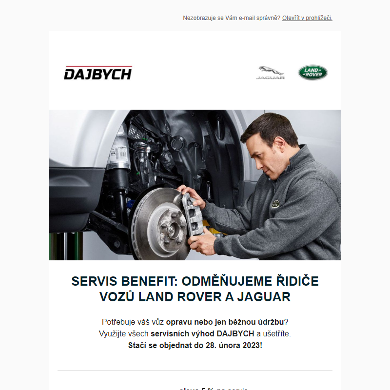 Servis Benefit: Odměňujeme řidiče vozů Land Rover a Jaguar