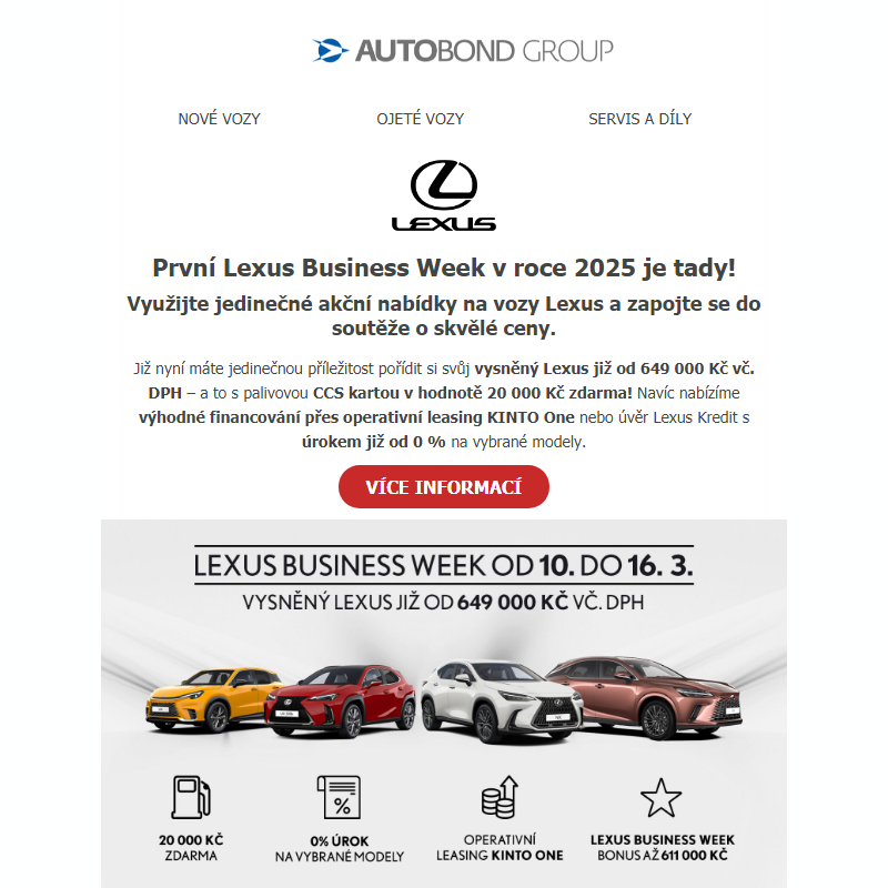 Lexus Business Week je tady! Připravili jsme si pro vás skvělou akční nabídku i soutěž.