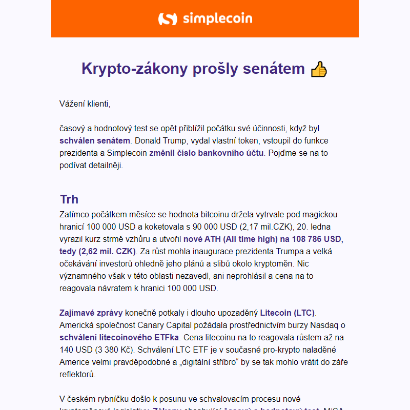 Krypto-zákony prošly senátem _