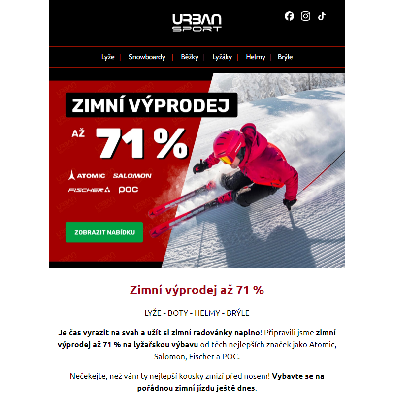 __ Zimní výprodej je tady! __ Až 71 % na zimní vybavení __