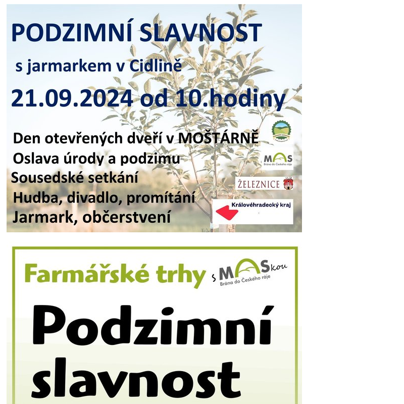 Podzimní slavnost Statek Cidlina u Železnice