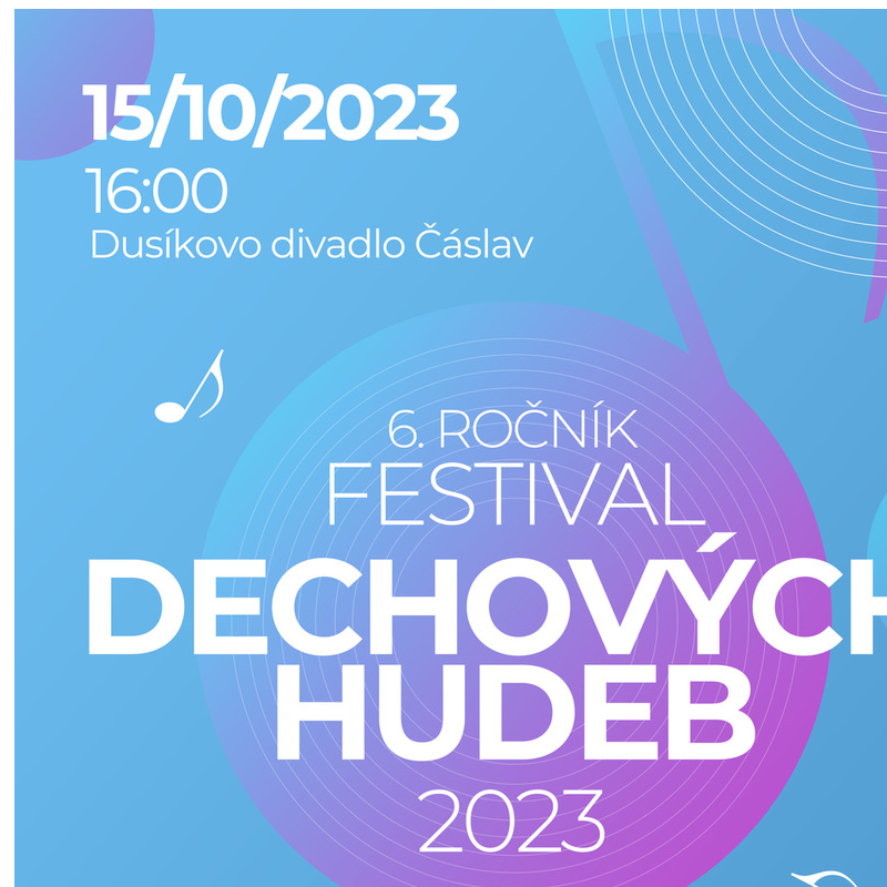 Pozvánka do Čáslavi na festival dechových hudeb