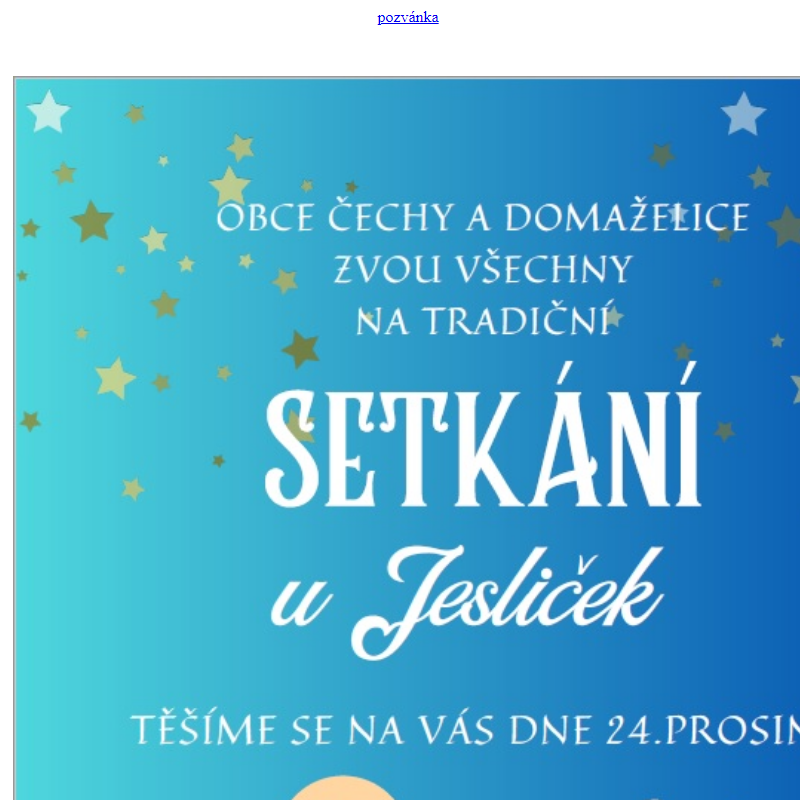 SETKÁNÍ U JESLIČEK - 24.12.2024