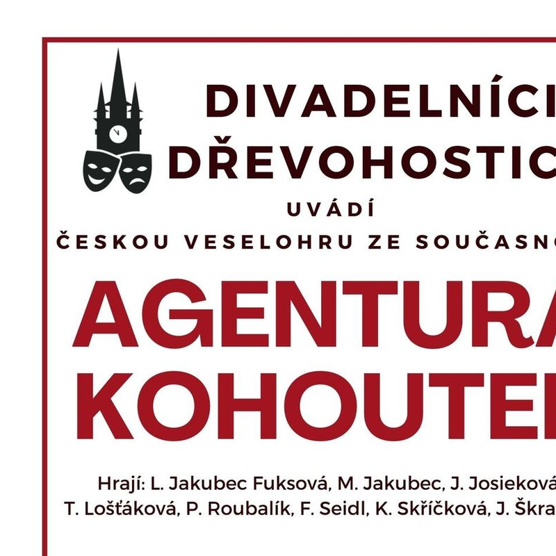 Pozvánka na divadlo do Dřevohostic - 9.března 2024 od 19:00 a 10. března 2024 od 15:30