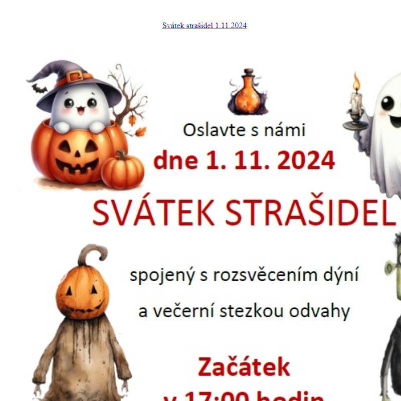 Svátek strašidel 1.11.2024