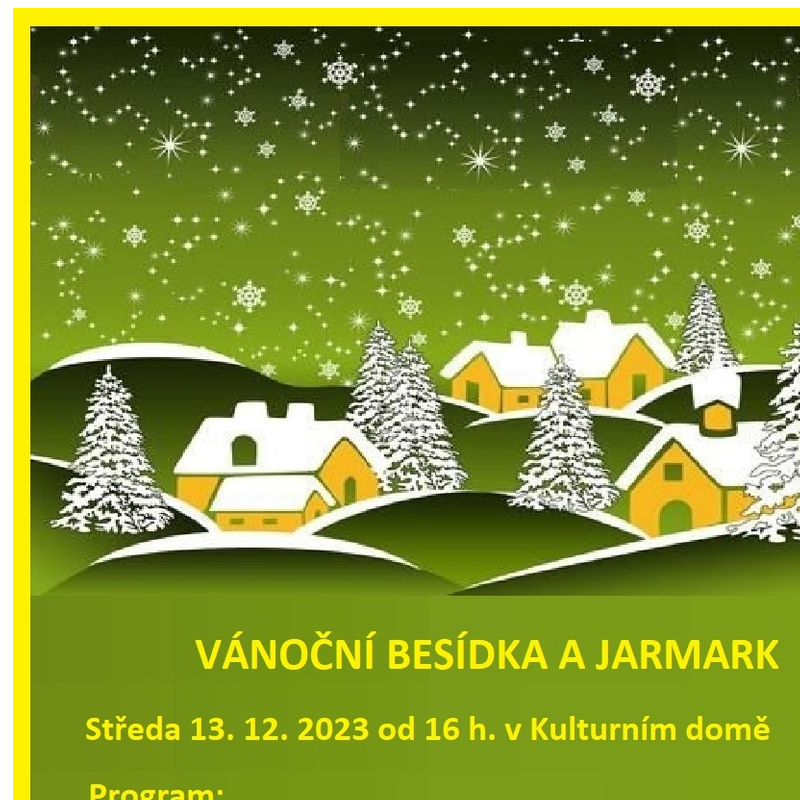 Vánoční besídka a jarmark ZŠ a MŠ Domaželice - 13.12.2023 od 16.00 v KD Domaželice