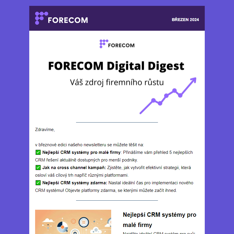 Podpořte růst své firmy s nejlepšími CRM systémy _ | FORECOM