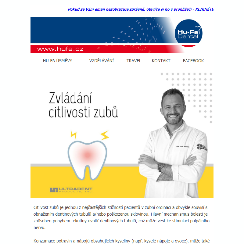 Jak zvládnout citlivost zubů? - nový článek na Hu-Fa Blogu od Dr. Beolchiho