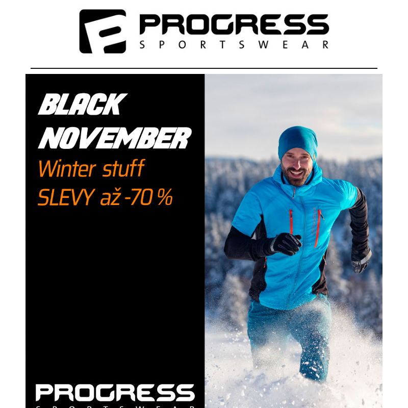 Zimní funkční oblečení se slevou až -70 % - Black November