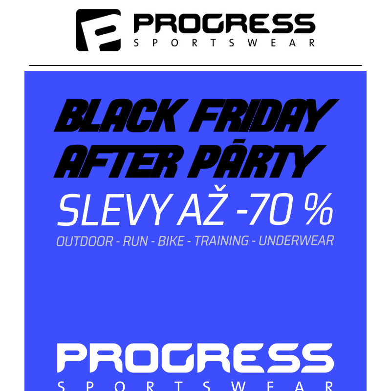 Black Friday After Párty - Slevy až -70 %