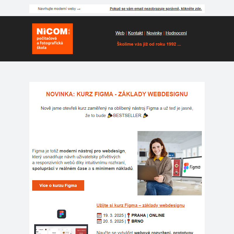 Kurz Figma - základy webdesignu