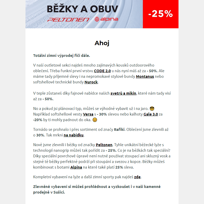 Až -50% na vybavení od HIGH POINT | Zimní výprodej pokračuje