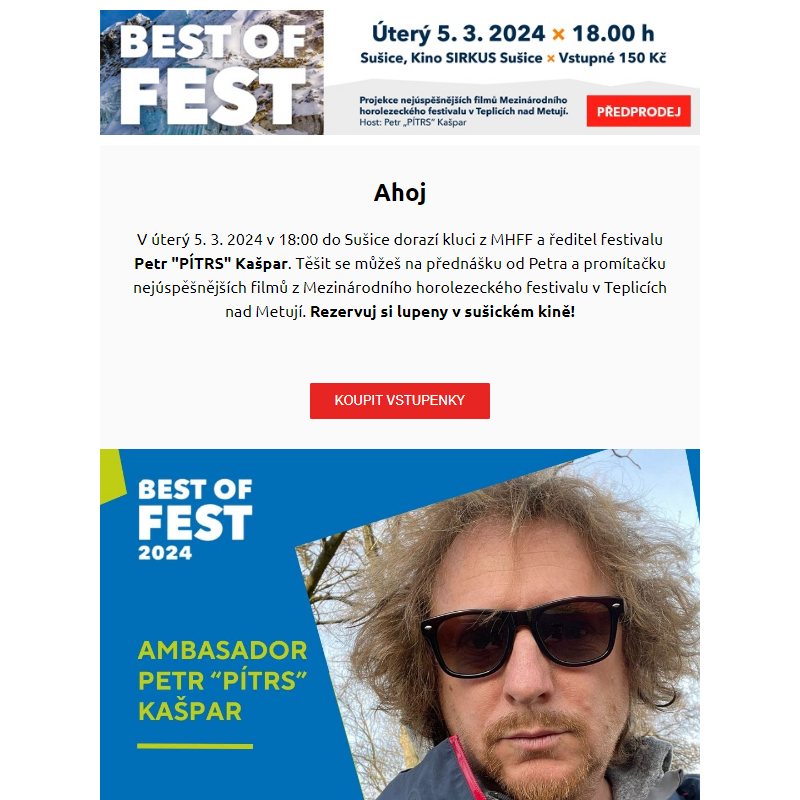 Pojď s námi do kina | BEST OF FEST v Sušici už 5.3.2024