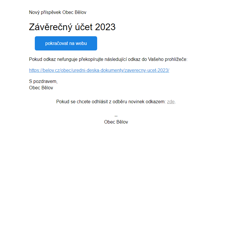 Závěrečný účet 2023