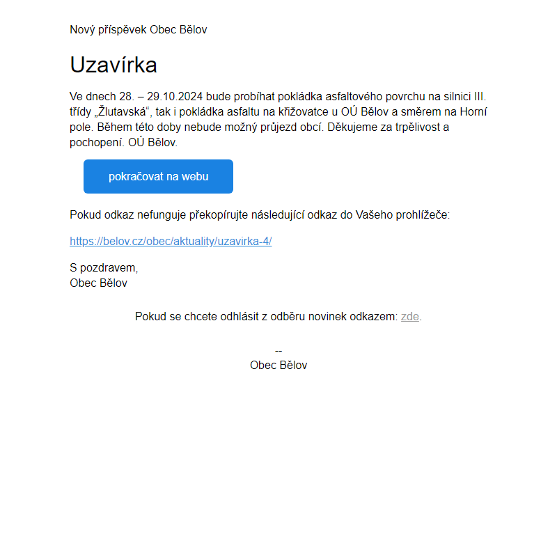 Uzavírka