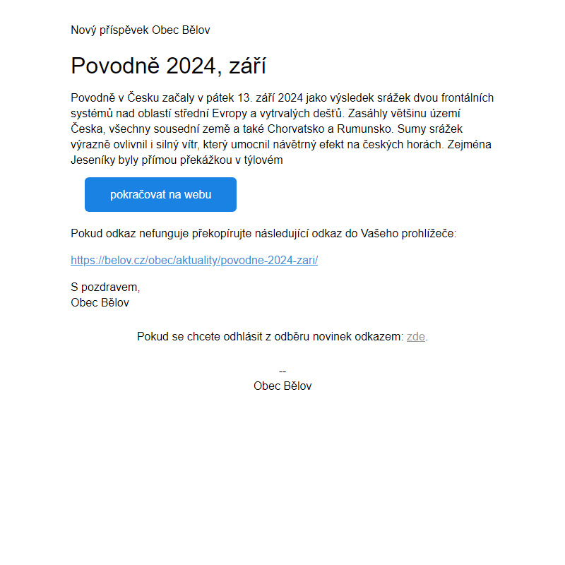 Povodně 2024, září