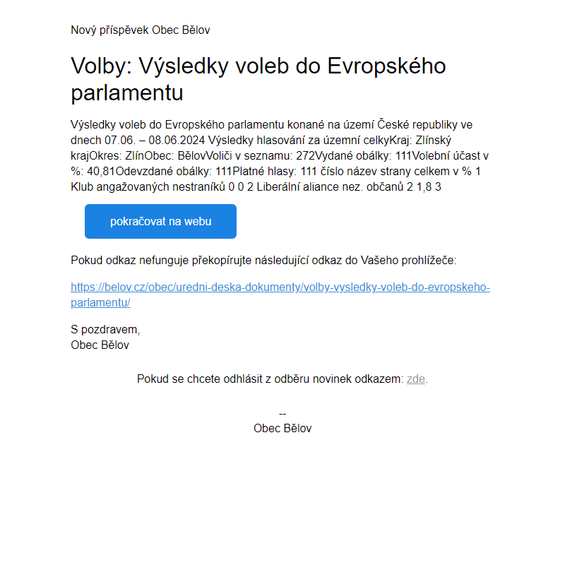 Volby: Výsledky voleb do Evropského parlamentu