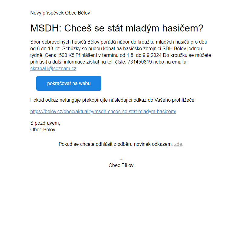 MSDH: Chceš se stát mladým hasičem?