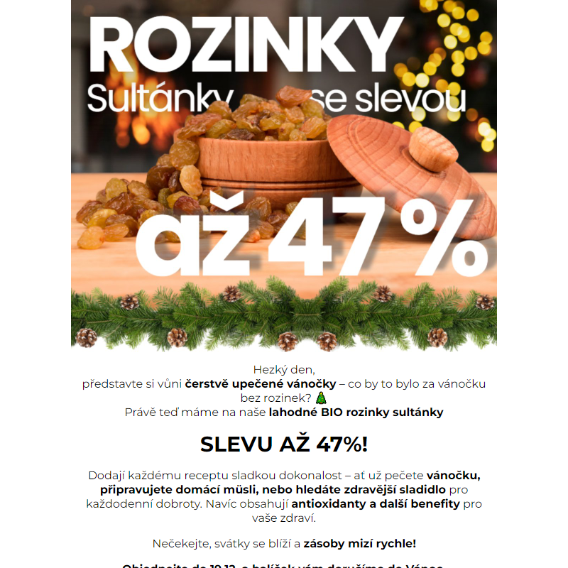 _Rozinky teď se slevou až 47% a dopravou do Vánoc