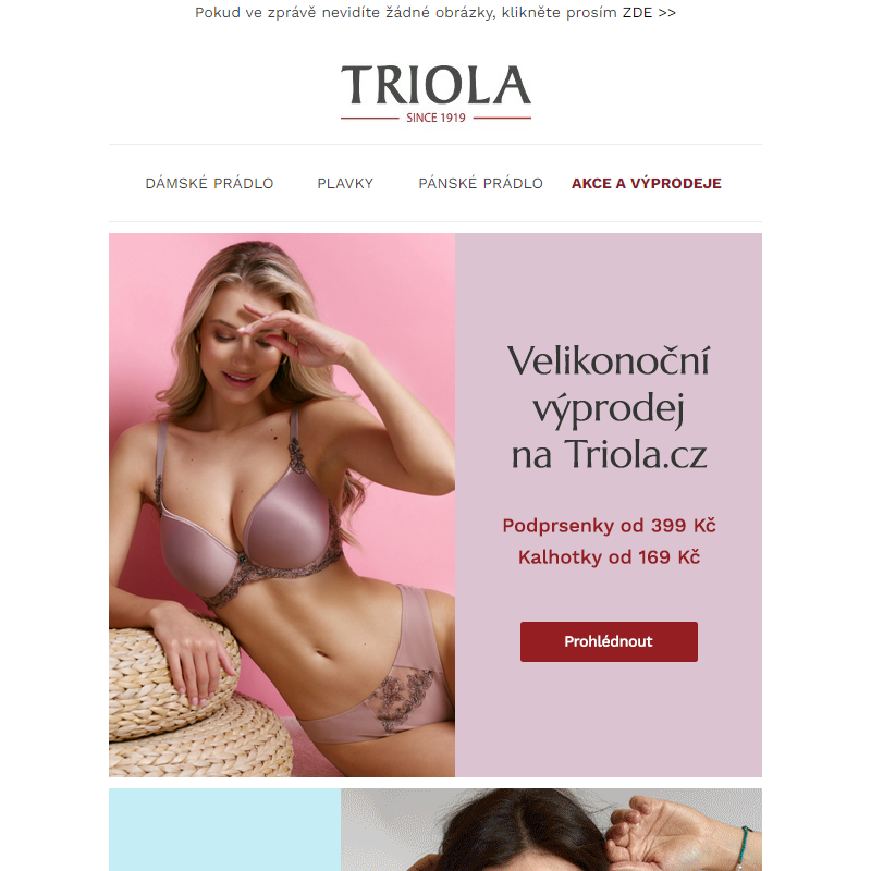 Velikonoční výprodej na Triola.cz | Jarní novinky Dorina | Noční prádlo z modalu
